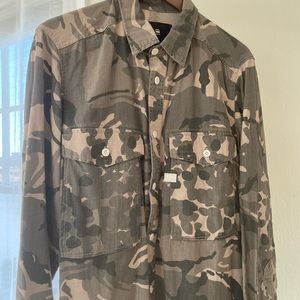 G-Star Raw Tan Dessert Camo Long Sleeve Shirts